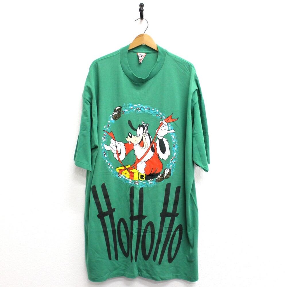 Vintage Walt Disney Goofy HoHoHo Christmas Night T Shirt XXXL 3X
